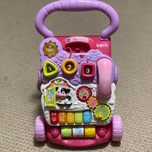 Vtech sit to stand learning walker pink and purple